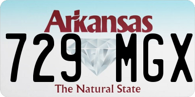 AR license plate 729MGX