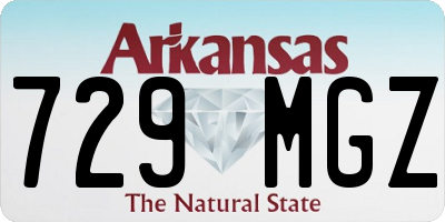 AR license plate 729MGZ
