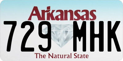 AR license plate 729MHK