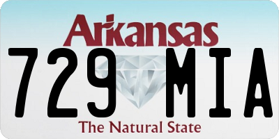 AR license plate 729MIA