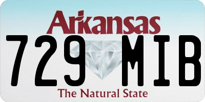 AR license plate 729MIB