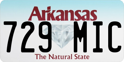 AR license plate 729MIC