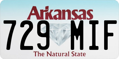 AR license plate 729MIF