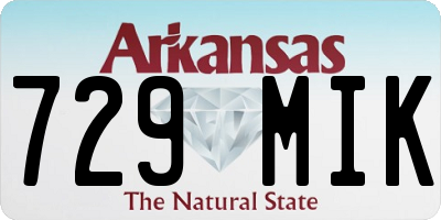 AR license plate 729MIK