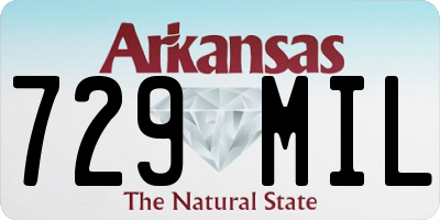 AR license plate 729MIL