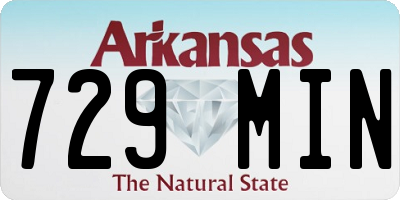 AR license plate 729MIN