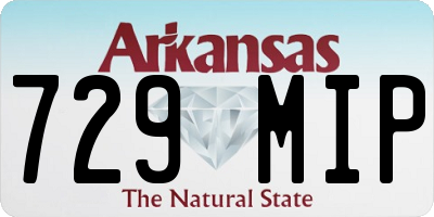 AR license plate 729MIP