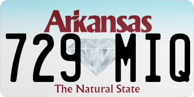 AR license plate 729MIQ