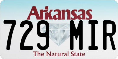 AR license plate 729MIR