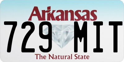 AR license plate 729MIT
