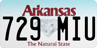 AR license plate 729MIU