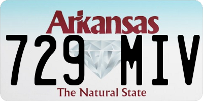AR license plate 729MIV