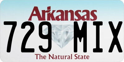 AR license plate 729MIX