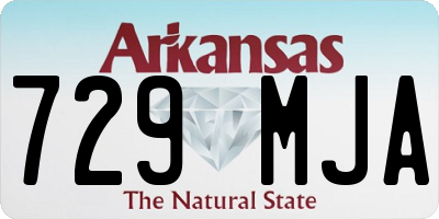 AR license plate 729MJA