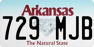 AR license plate 729MJB