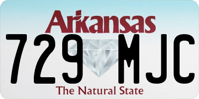 AR license plate 729MJC
