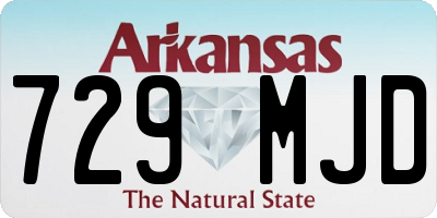 AR license plate 729MJD