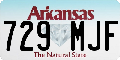 AR license plate 729MJF