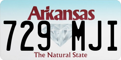 AR license plate 729MJI