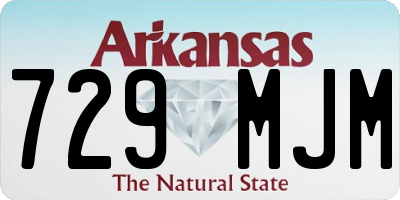 AR license plate 729MJM