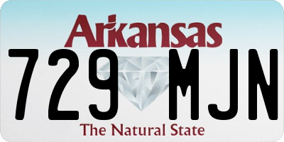 AR license plate 729MJN