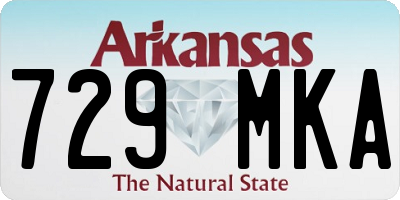 AR license plate 729MKA