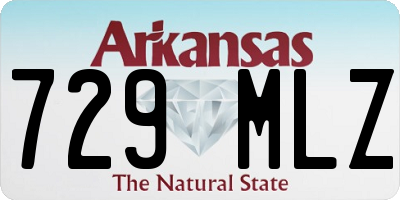 AR license plate 729MLZ