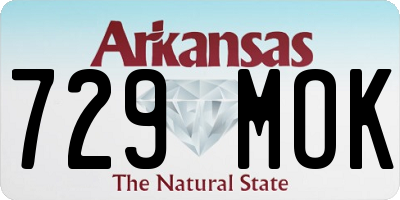AR license plate 729MOK