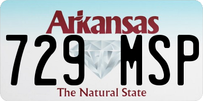 AR license plate 729MSP