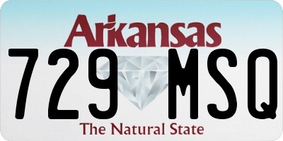 AR license plate 729MSQ