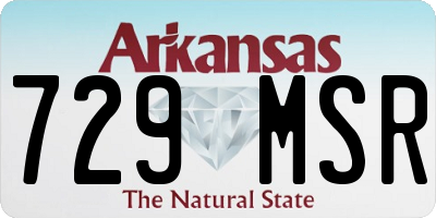 AR license plate 729MSR