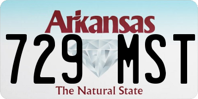AR license plate 729MST