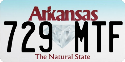 AR license plate 729MTF
