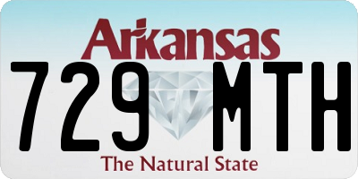 AR license plate 729MTH