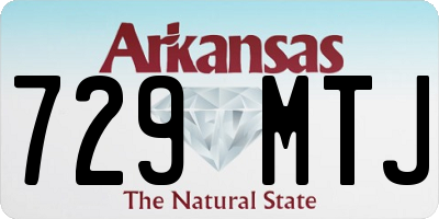 AR license plate 729MTJ