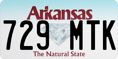 AR license plate 729MTK