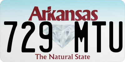 AR license plate 729MTU