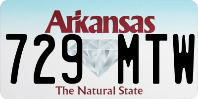AR license plate 729MTW