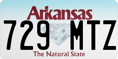AR license plate 729MTZ