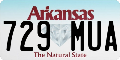 AR license plate 729MUA