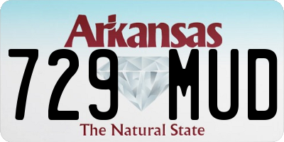 AR license plate 729MUD