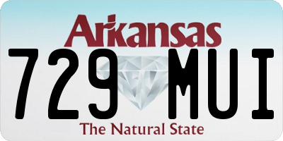 AR license plate 729MUI