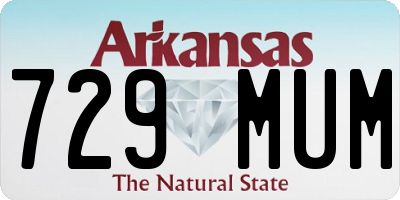 AR license plate 729MUM
