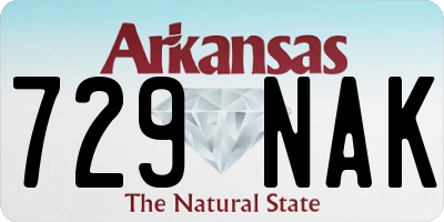 AR license plate 729NAK