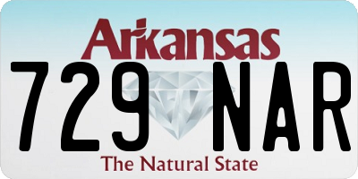 AR license plate 729NAR