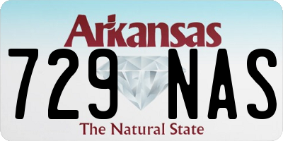 AR license plate 729NAS