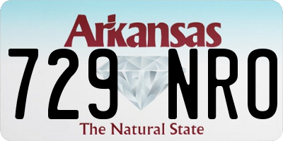 AR license plate 729NRO