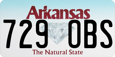 AR license plate 729OBS