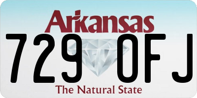 AR license plate 729OFJ