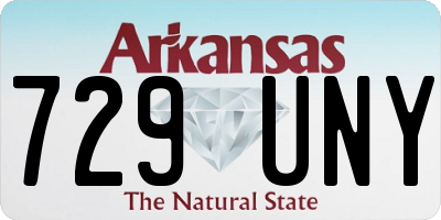 AR license plate 729UNY